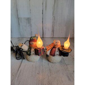 Crazy Mountain Snowman light up Xmas figure decor‎ set